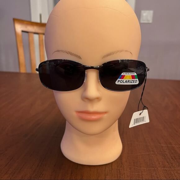 Polarized Anti-Glare Metal Frame Sunglasses Silver - Picture 2 of 10